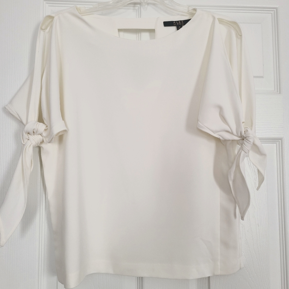 Alex Marie white top, Size S